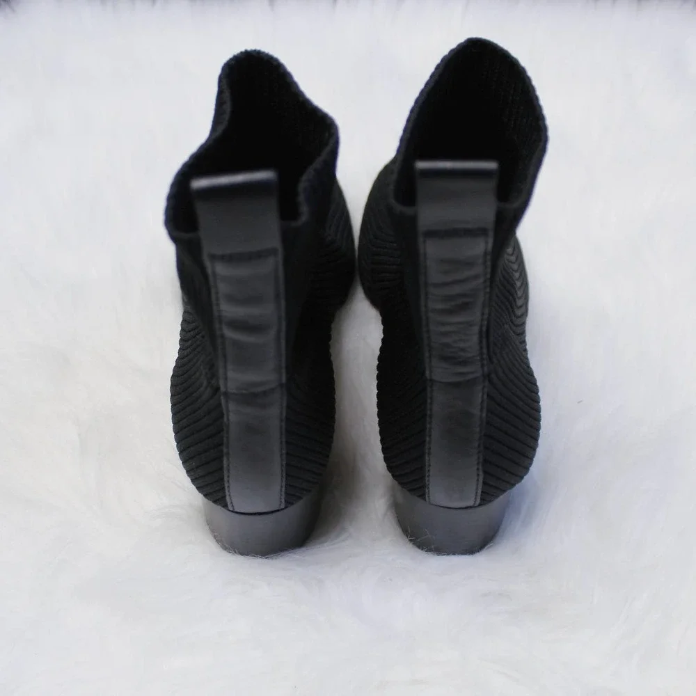 Everlane Black Knit Ankle Booties